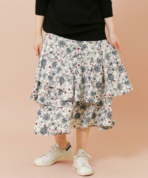 KBF / ケービーエフ スカート | KBF+　フラワープリントボリュームスカート | 詳細23