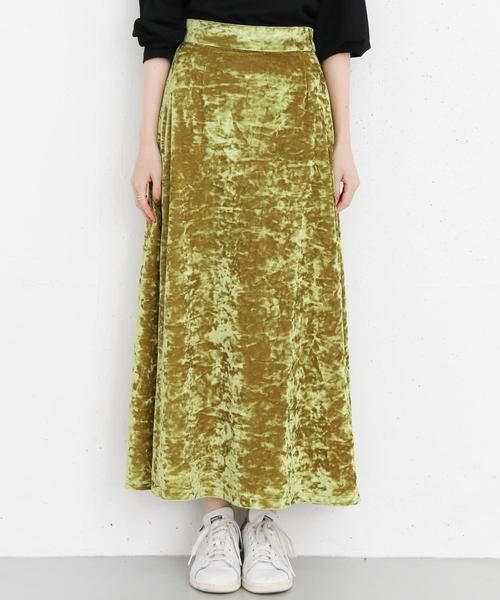 KBF / ケービーエフ スカート | KBF+　ベロアマキシスカート∴ | 詳細1