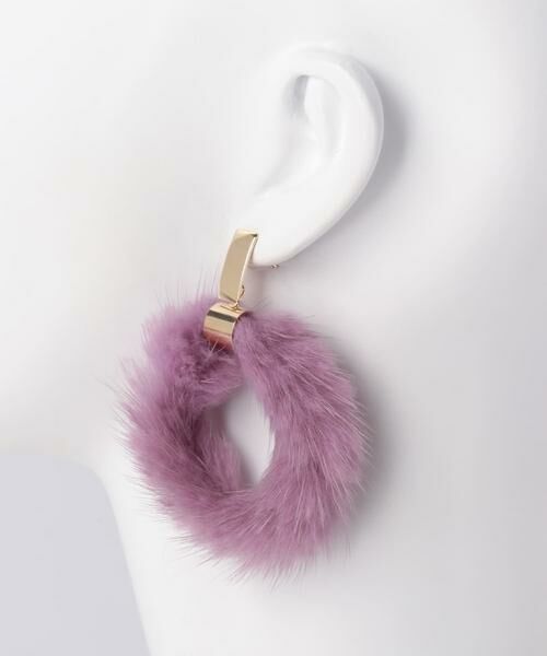 KBF / ケービーエフ ピアス・イヤリング | KBF+　ファーリングピアス∴ | 詳細1