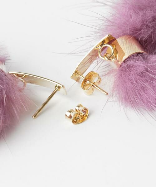 KBF / ケービーエフ ピアス・イヤリング | KBF+　ファーリングピアス∴ | 詳細2