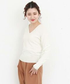 KBF / ケービーエフ ニット・セーター | KBF+　変型Vネックニット∴