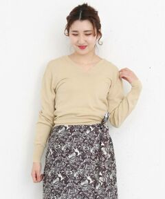 KBF / ケービーエフ ニット・セーター | KBF+　変型Vネックニット∴