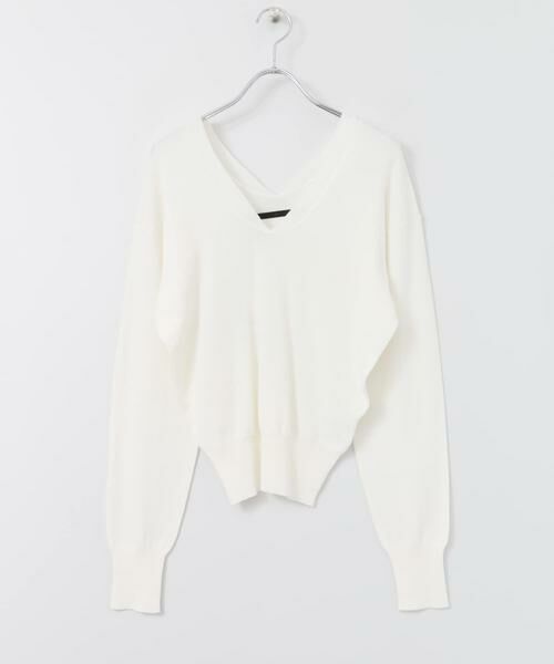 KBF / ケービーエフ ニット・セーター | KBF+　変型Vネックニット∴ | 詳細8