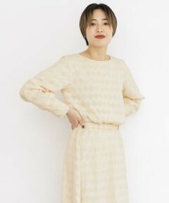 KBF / ケービーエフ シャツ・ブラウス | KBF+　ジャガードブラウス