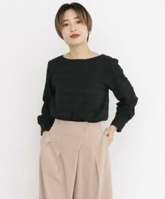 KBF / ケービーエフ シャツ・ブラウス | KBF+　ジャガードブラウス