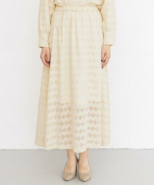 KBF / ケービーエフ スカート | KBF+　ジャガードフレアマキシスカート | 詳細2