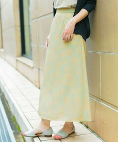 KBF / ケービーエフ スカート | KBF+　フラワープリントセミフレアスカート∴