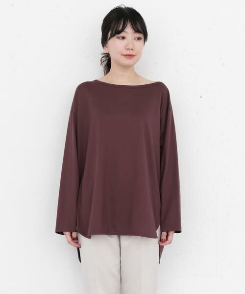 KBF / ケービーエフ Tシャツ | KBF+　アシメネックオーバーロングTシャツ | 詳細3