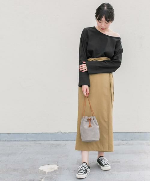 KBF / ケービーエフ Tシャツ | KBF+　アシメネックオーバーロングTシャツ | 詳細22