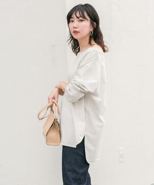 KBF / ケービーエフ Tシャツ | KBF+　アシメネックオーバーロングTシャツ | 詳細25