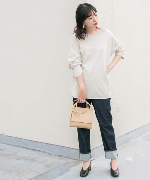 KBF / ケービーエフ Tシャツ | KBF+　アシメネックオーバーロングTシャツ | 詳細26