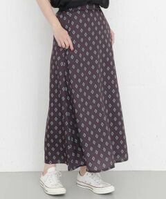 KBF / ケービーエフ スカート | KBF+　レトロパターンロングスカート