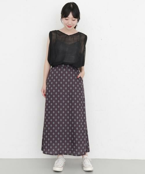 KBF / ケービーエフ スカート | KBF+　レトロパターンロングスカート | 詳細7