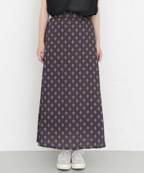 KBF / ケービーエフ スカート | KBF+　レトロパターンロングスカート | 詳細8