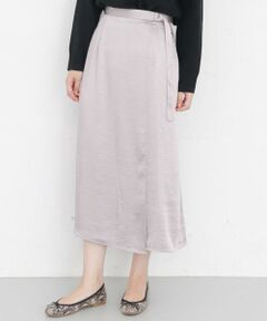 KBF / ケービーエフ スカート | KBF+　ラップサテンスカート