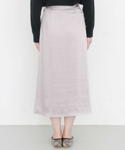 KBF / ケービーエフ スカート | KBF+　ラップサテンスカート | 詳細10