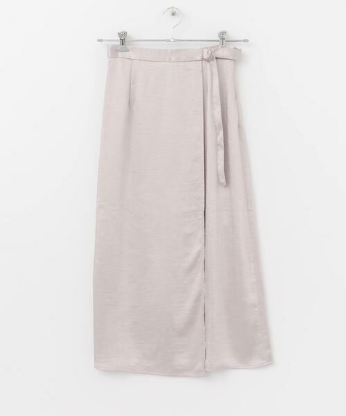 KBF / ケービーエフ スカート | KBF+　ラップサテンスカート | 詳細11