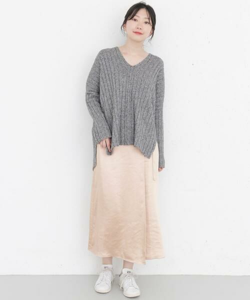 KBF / ケービーエフ スカート | KBF+　ラップサテンスカート | 詳細13