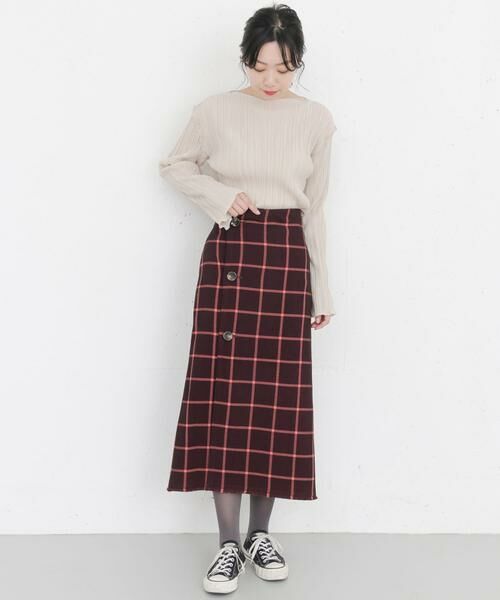 KBF / ケービーエフ スカート | KBF+　リバーシブルチェックスカート | 詳細1