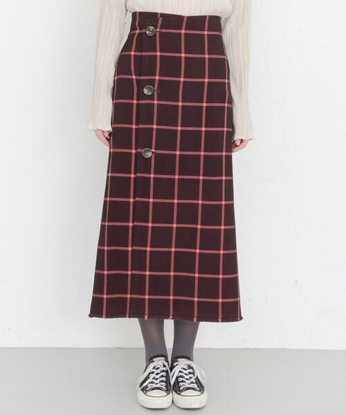 KBF / ケービーエフ スカート | KBF+　リバーシブルチェックスカート | 詳細4