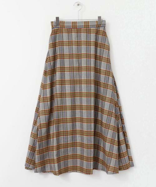 KBF / ケービーエフ スカート | チェック柄フレアロングスカート | 詳細8