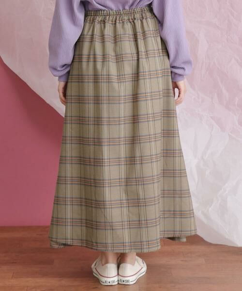 KBF / ケービーエフ スカート | チェック柄フレアロングスカート | 詳細21