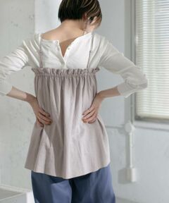 KBF / ケービーエフ キャミソール・チューブトップ | リネンギャザーキャミ∴