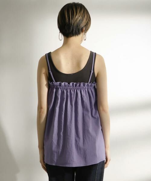 KBF / ケービーエフ キャミソール・チューブトップ | リネンギャザーキャミ∴ | 詳細5