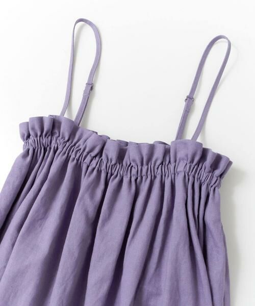 KBF / ケービーエフ キャミソール・チューブトップ | リネンギャザーキャミ∴ | 詳細7