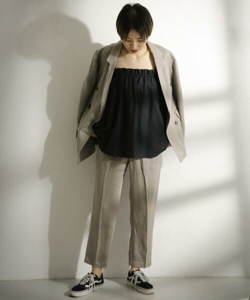KBF / ケービーエフ キャミソール・チューブトップ | リネンギャザーキャミ∴ | 詳細11