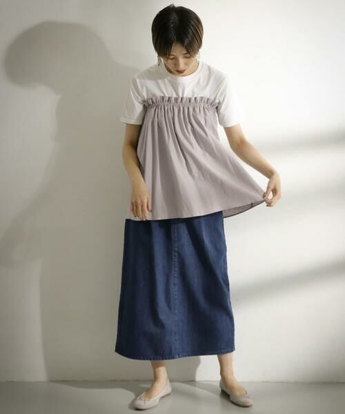 KBF / ケービーエフ キャミソール・チューブトップ | リネンギャザーキャミ∴ | 詳細16