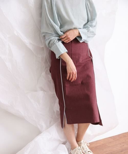 KBF / ケービーエフ スカート | カラーパイピングスカート | 詳細2
