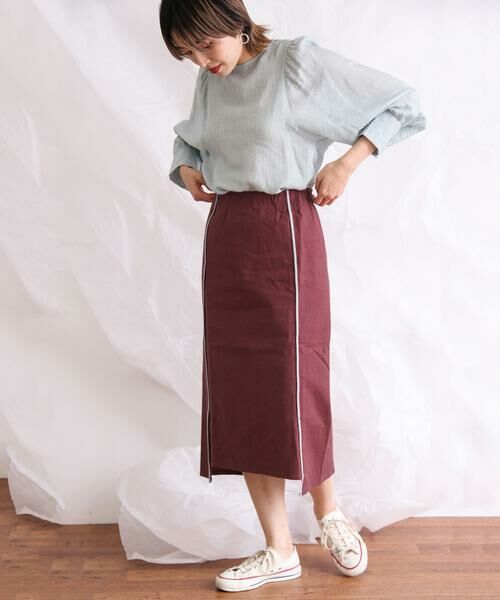 KBF / ケービーエフ スカート | カラーパイピングスカート | 詳細3