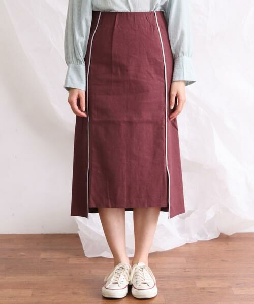 KBF / ケービーエフ スカート | カラーパイピングスカート | 詳細4