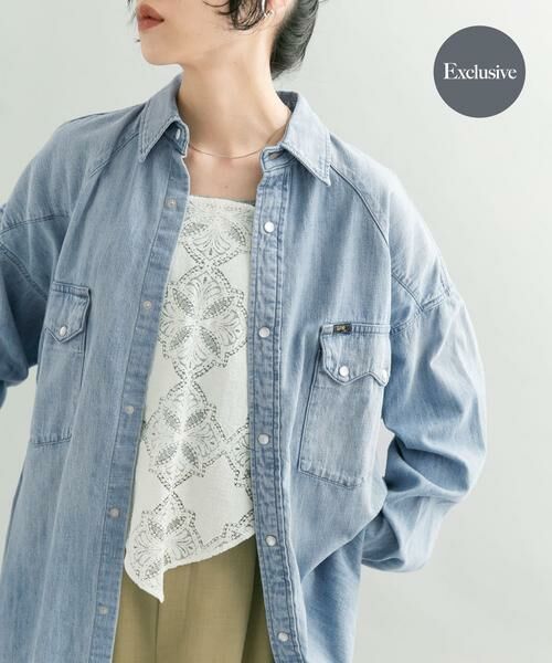 KBF/ケービーエフ 『別注』Lee101×KBF SHIRTS ライトインディゴブル FREE KBF/ケービーエフ 『別注』Lee101×KBF SHIRTS ライトインディゴブル FREE
