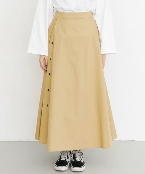 KBF / ケービーエフ スカート | サイドタックボタンフレアスカート | 詳細8
