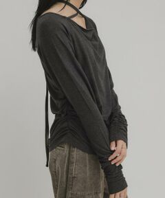 KBF / ケービーエフ Tシャツ | ドレープリボントップス