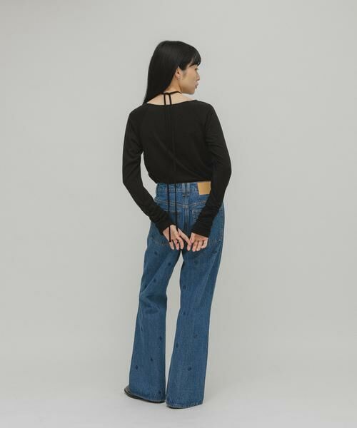 KBF / ケービーエフ Tシャツ | ドレープリボントップス | 詳細15