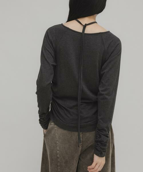 KBF / ケービーエフ Tシャツ | ドレープリボントップス | 詳細21