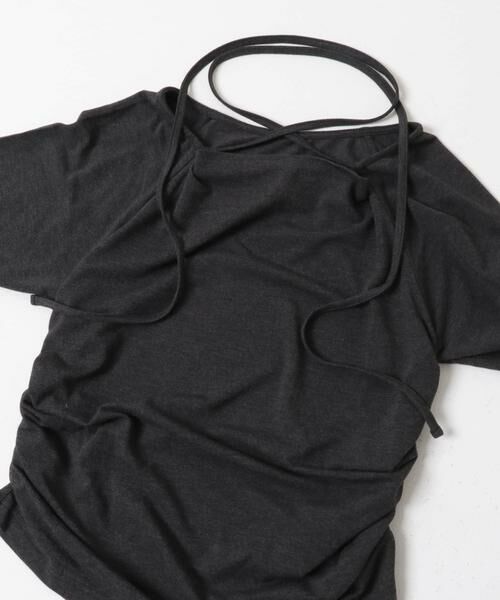 KBF / ケービーエフ Tシャツ | ドレープリボントップス | 詳細25