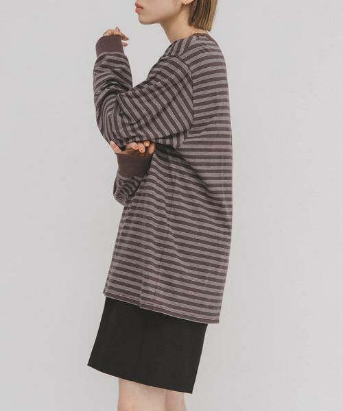 KBF / ケービーエフ Tシャツ | マルチボーダーロンTEE | 詳細3