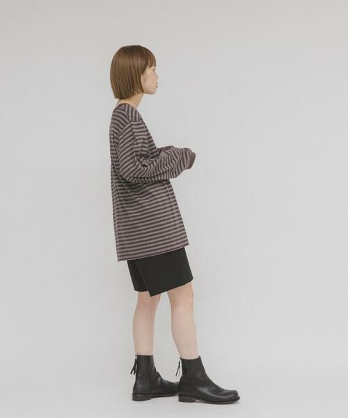 KBF / ケービーエフ Tシャツ | マルチボーダーロンTEE | 詳細5