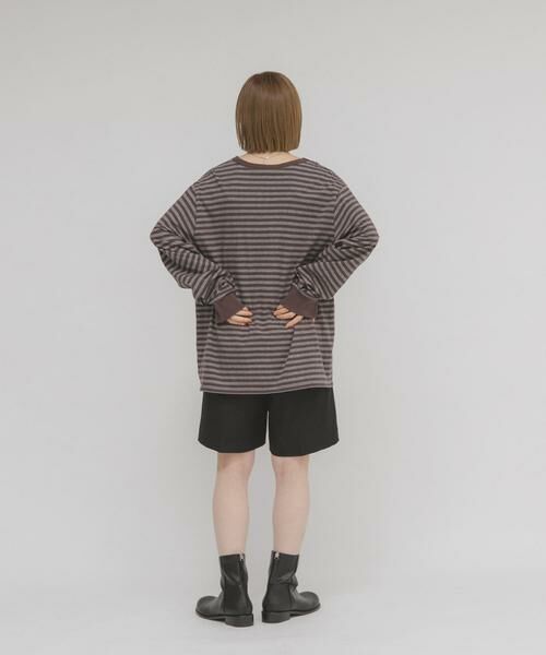 KBF / ケービーエフ Tシャツ | マルチボーダーロンTEE | 詳細6