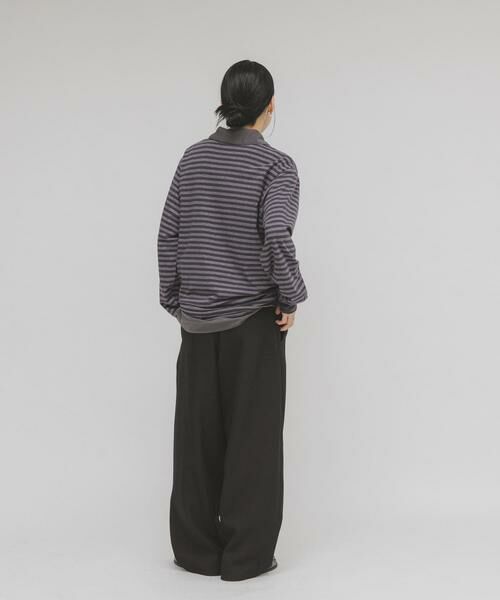 KBF / ケービーエフ Tシャツ | マルチボーダーロンTEE | 詳細14