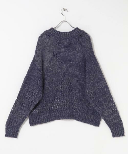 KBF / ケービーエフ ニット・セーター | シースルースパンコールニット | 詳細7