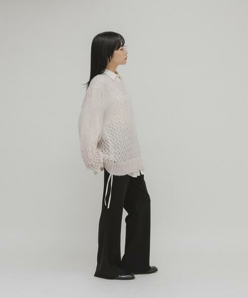 KBF / ケービーエフ ニット・セーター | シースルースパンコールニット | 詳細16