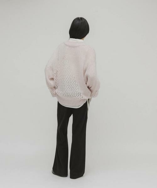 KBF / ケービーエフ ニット・セーター | シースルースパンコールニット | 詳細17