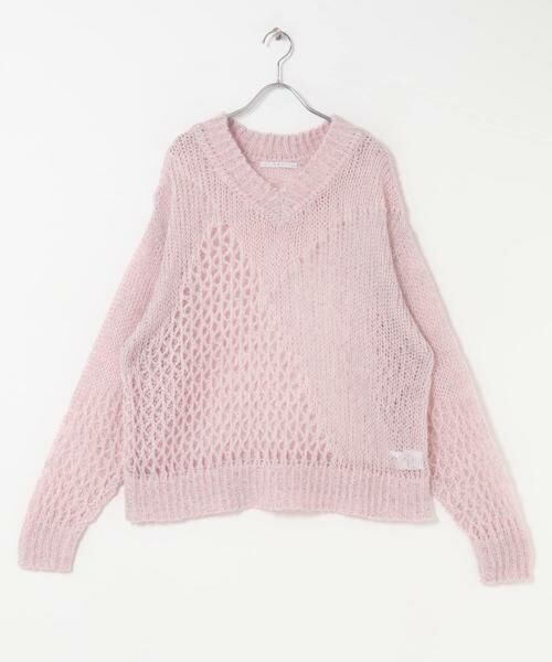 KBF / ケービーエフ ニット・セーター | シースルースパンコールニット | 詳細18