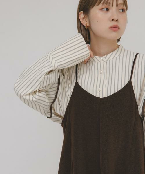 KBF / ケービーエフ シャツ・ブラウス | ヘムデザインクロップドシャツ | 詳細1