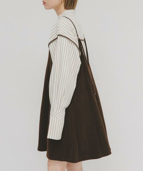 KBF / ケービーエフ シャツ・ブラウス | ヘムデザインクロップドシャツ | 詳細3